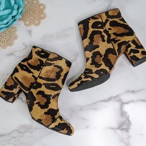 Schutz Leopard Booties